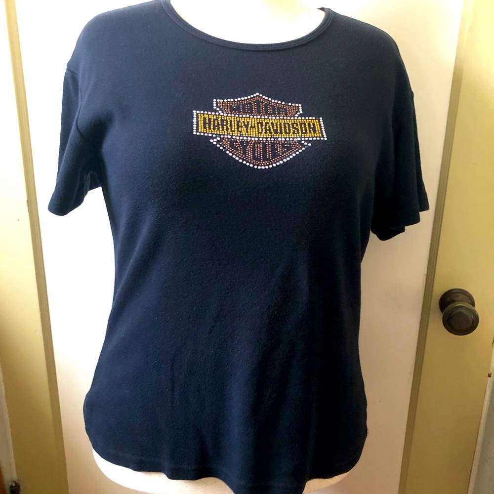 Harley-Davidson Bling Black Women's Top